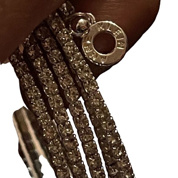 NWOT Ann Klein silver tone crystal spiral bracelet - Picture 3 of 4